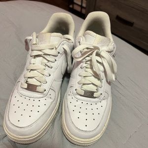 Size 7 Women’s White Air Force Ones